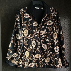 Laura Ashley Vintage Embroidered Jacket Size M